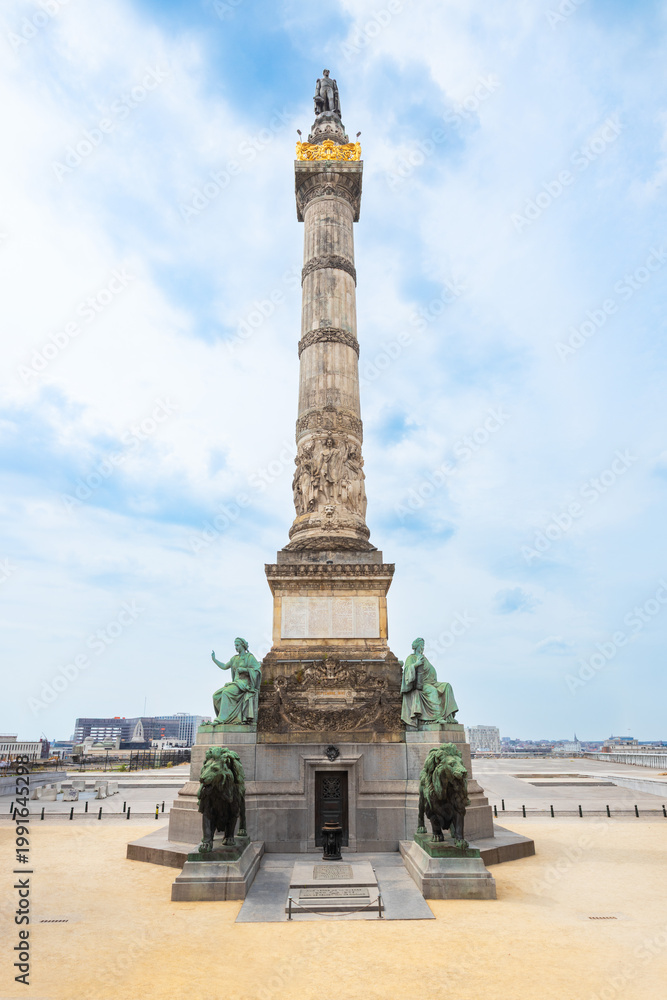 Fototapeta premium Congress Column monument on Place du Congres in Brussels, Belgium