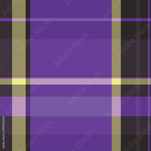Discount texture background seamless, glamour plaid textile vector. Duvet cover pattern fabric tartan check in violet and dark colors.