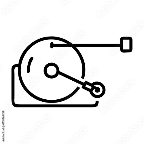 Circular saw icon for construction, cutting, DIY, tools, equipment, and workshop on transparent background