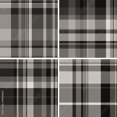 Plaid pack tailored for classic fashion concepts. Timeless tartan repeats enhance retro garments.