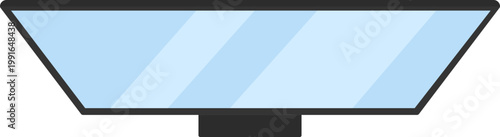 Black monitor illustration