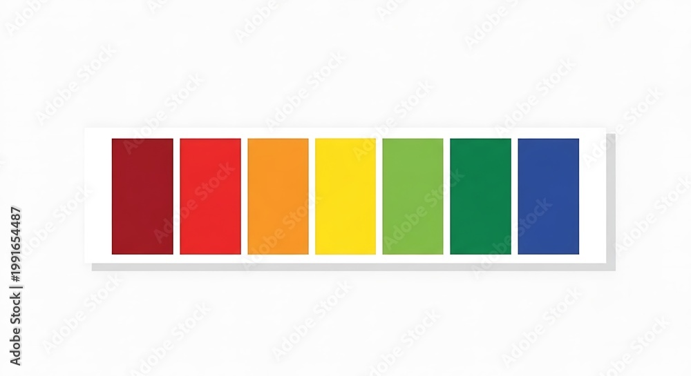 Obraz premium Rainbow color blocks with transparent background