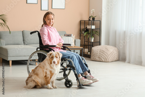 Beautiful woman in wheelcha...