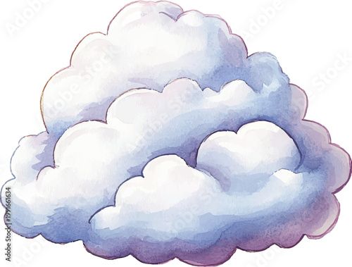 Large White Fluffy Cloud Formation.