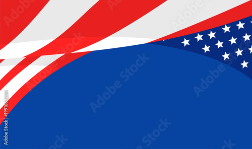 American flag design with stars and stripes, symbolizing patriotism and national identity.