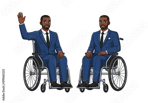 Businessman in a wheelchair