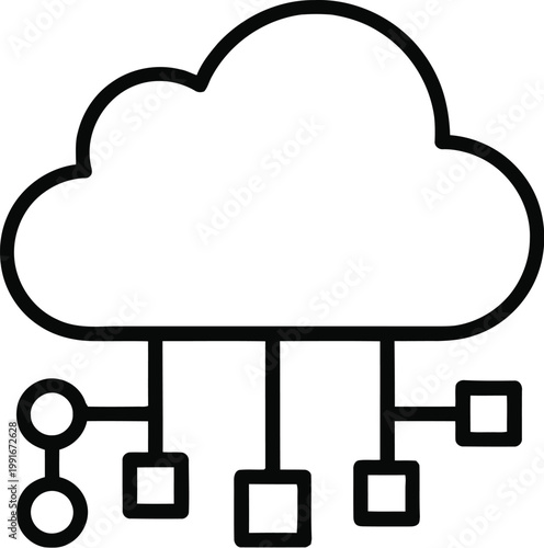 Cloud computing network diagram