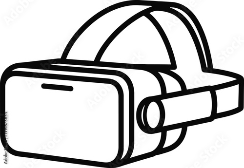Virtual reality headset illustration