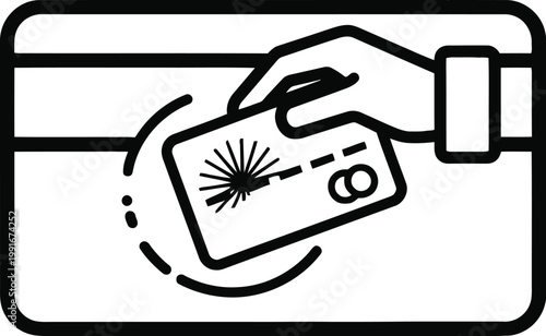 Hand holding mobile phone underwater