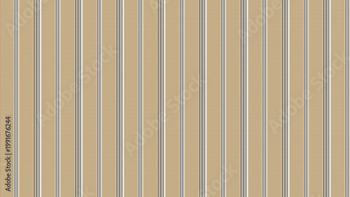 Seamless beige vertical stripe pattern with fine woven lines and dark accents, abstract textile texture background for wallpaper, fabric, wrapping paper and surface design