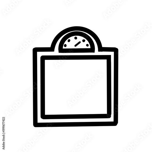 Scale weight measure vector icon