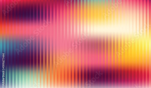 Abstract blurry vertical stripes pink yellow blue color mix