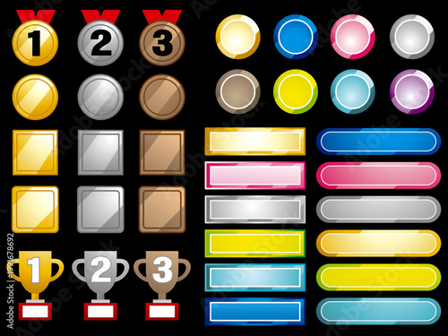 バナー, りぼん,  フレーム, アイコン, テンプレート, ボタン, イラスト, タグ, 色, 成分, バー, コレクション, ウェブサイト, 空白, ビジネス, サイン, とげ, アロー, Symbols, blue, decoration, gold, shapes, tape, celebrations, arts a