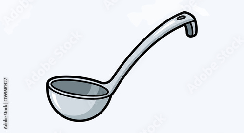 Ladle Spoon Kitchen Utensil Closeup.