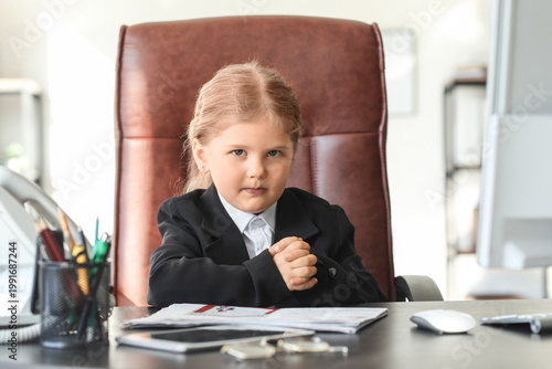 Funny little businesswoman ...