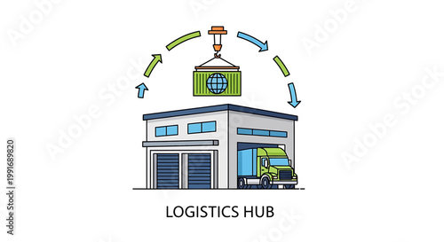 Logistics Hub Delivery Center Building.