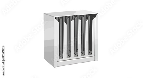 Modern Stainless Steel Commercial Kitchen Exhaust Hood Filter System.