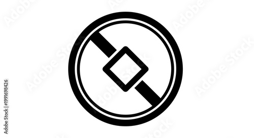 No Smoking Prohibition Sign Symbol.