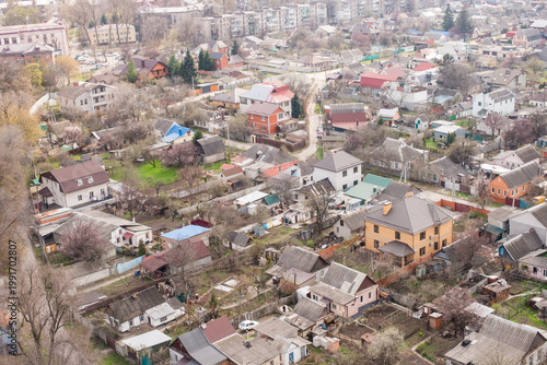city ​​from above. beautiful landscape from above.