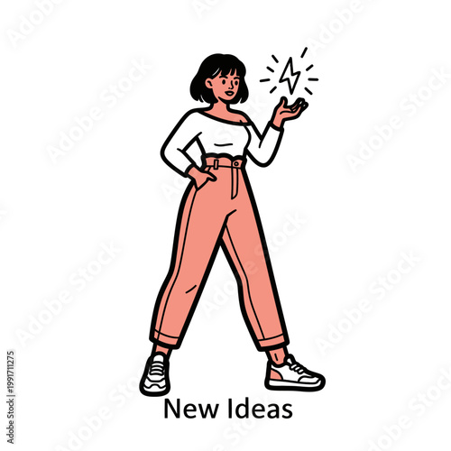 A woman with a new idea