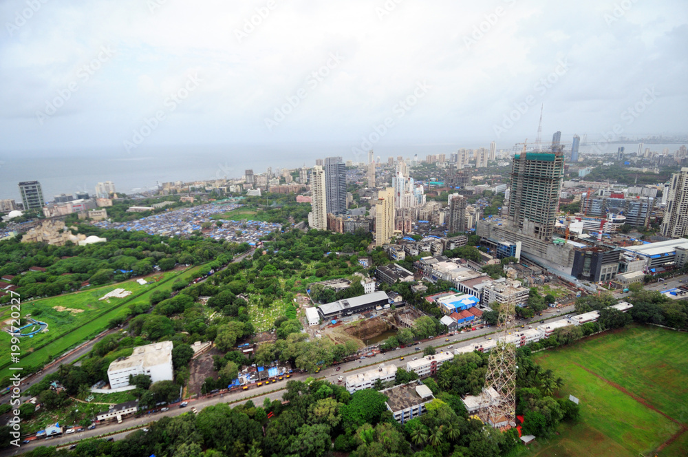 Obraz premium aerial view of mumbai