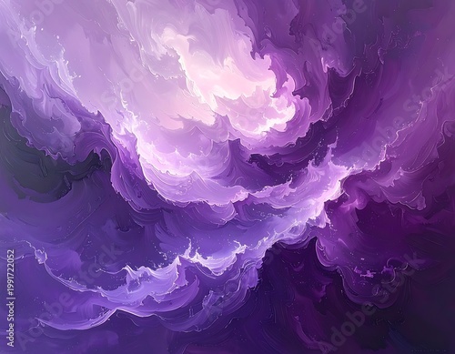 A purple cloudy sky with varying shades and lighting conditions