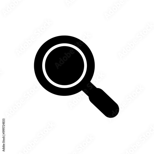 magnifying glass on white background, magnifying glass isolated on white, vector magnifying glass