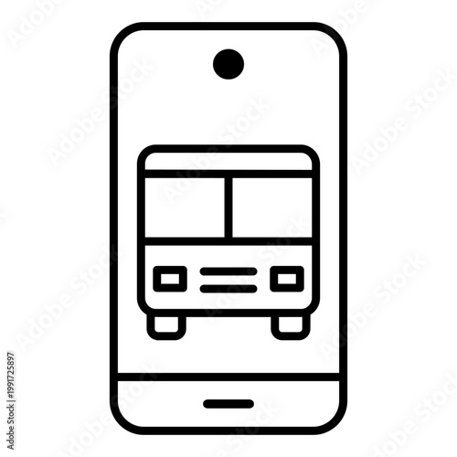 Bus icon vector. Public transport Illustration sign. Bus stop symbol. Bus station logo. Bus route web icon.