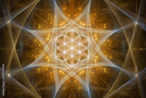  Golden shimmering background