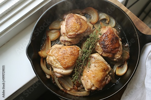Cooking Process of Oven Roasted Poultry and Root Vegetables