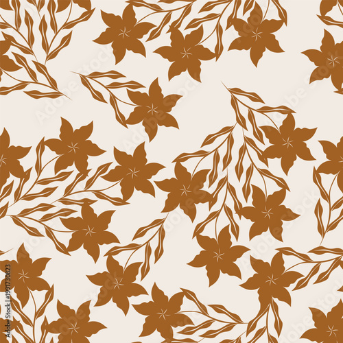 coquette seamless purple and yellow flowers pattern. Delicate petals and vibrant blossoms create an artistic and vintage botanical illustration. pastel flower seamless pattern