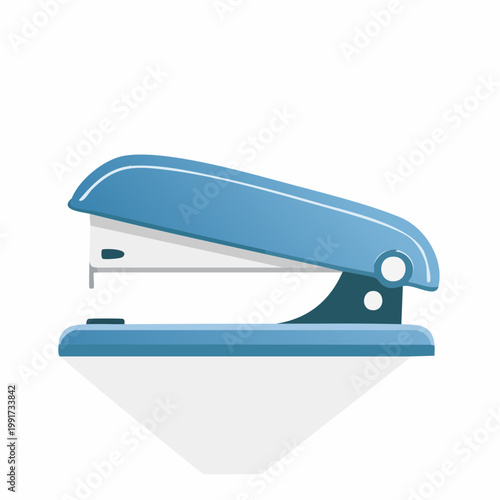 Blue Stapler Illustration