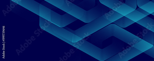 Modern digital technology background design with hexagons. Futuristic technology hexagonal abstract mesh concept. Geometric stripe line art design for poster, brochure, cover, banner, website, header.