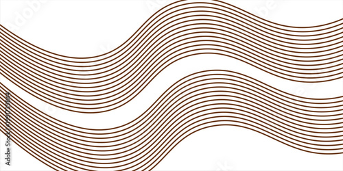 PrintAbstract wave element for design. Digital frequency track equalizer. Stylized line art background. Vector illustration. Wave with lines created using blend tool. Curved wavy line, smooth stripe.