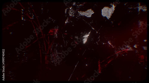 Flickering noisy grunge style film effect overlay loop.
