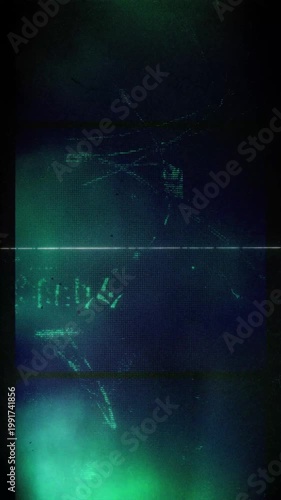 Flickering noisy grunge style film effect overlay loop.
