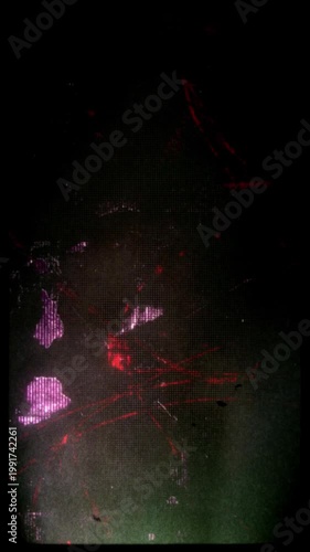 Flickering noisy grunge style film effect overlay loop.
