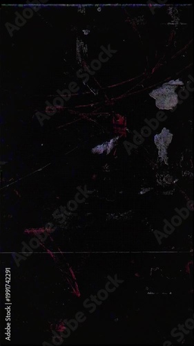 Flickering noisy grunge style film effect overlay loop.
