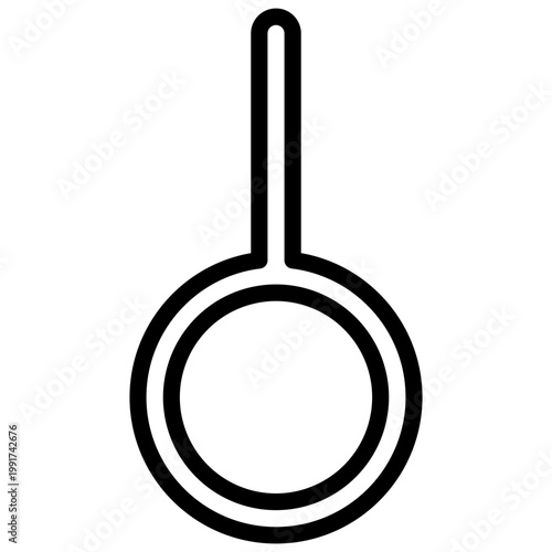 Neutrois symbol. Editable stroke vector icon.
