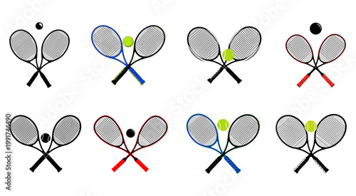 Crossed-Racquet Tennis Serve and Return Vector Actions