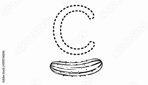 Thicken and colour in the cucumber