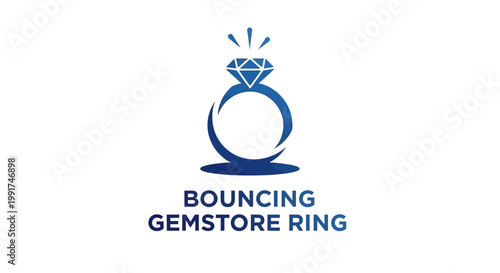 Elegant Diamond Ring Logo Design for Jewelry Store Branding.
