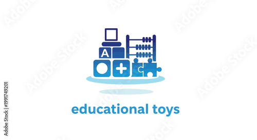Colorful Educational Toys Representing Learning and Early Childhood Development.