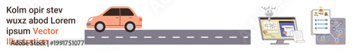 Fotografía Smart mobility, technology integration, transportation, digital analytics, urban connectivity, emerging tech