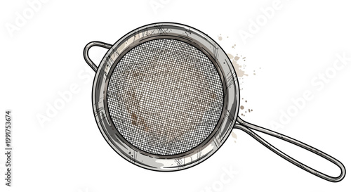 Sieve with Flour