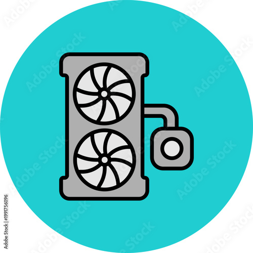 Cooling System Icon Design