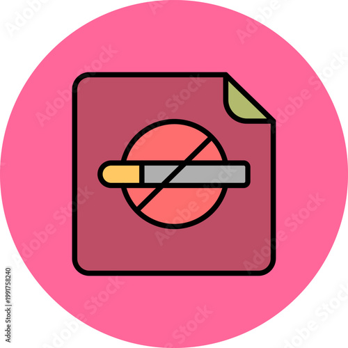 Nicotine Patch Icon Design