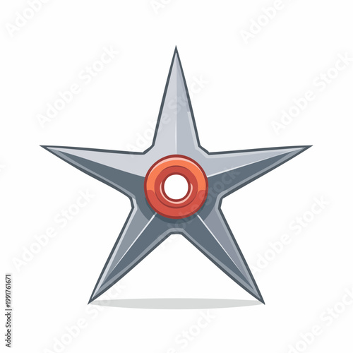 Stylized Shuriken Star Weapon