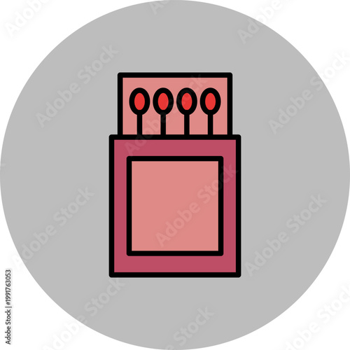 Match Box Icon Design