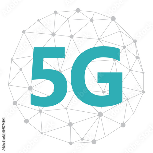Future 5g high speed network technology connection  vector graphic design.